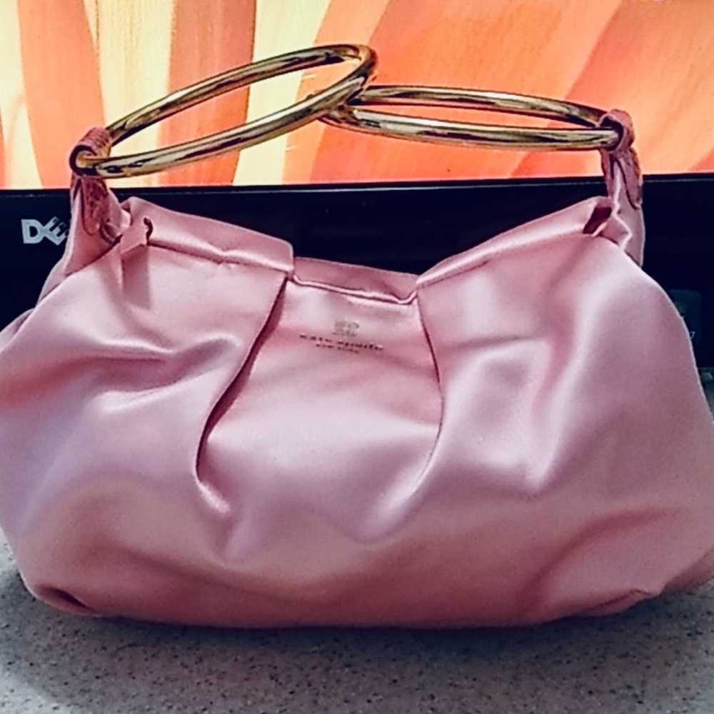 Kate Spade Barbie Pink Satin Evening Bag